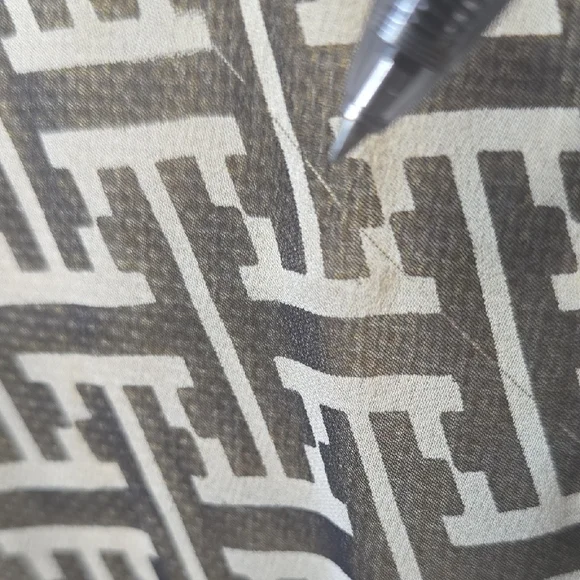 Chic Black and White Geometric Scarf - Picture 8 of 8